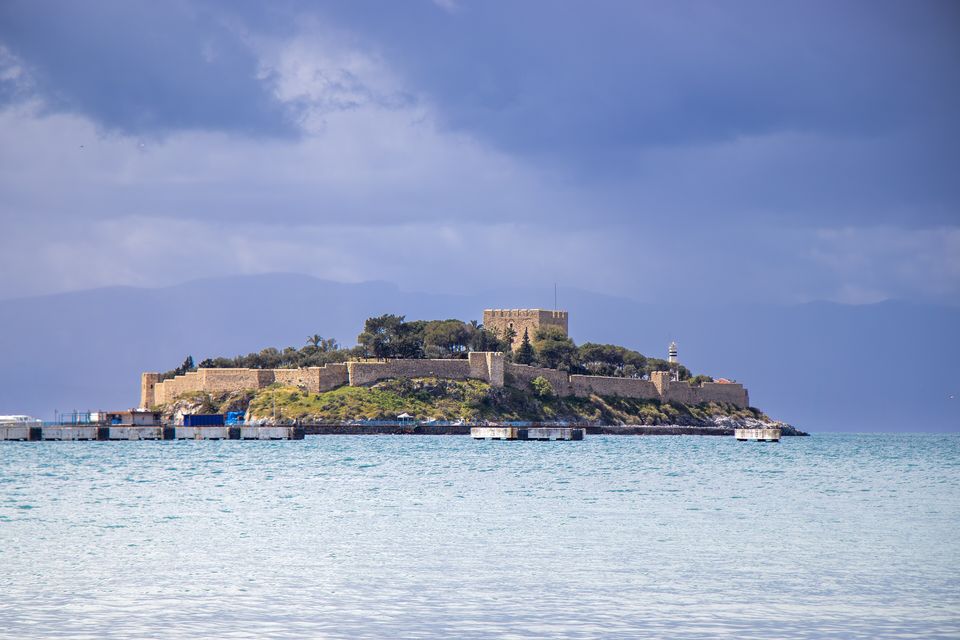 Pigeon Island castle, Kusadasi