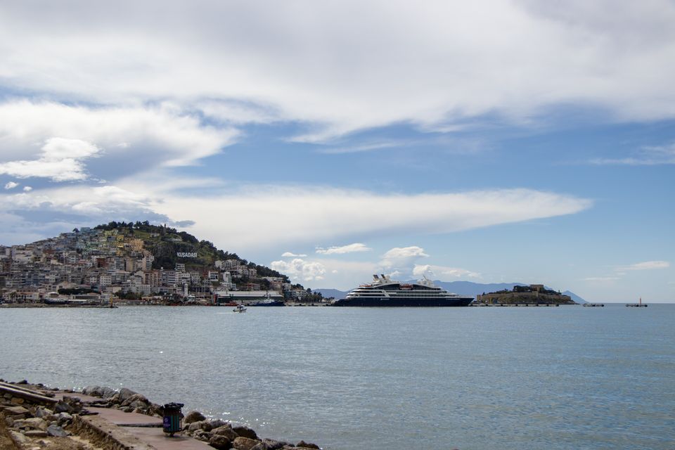 Kusadasi bay with Pigeon Island