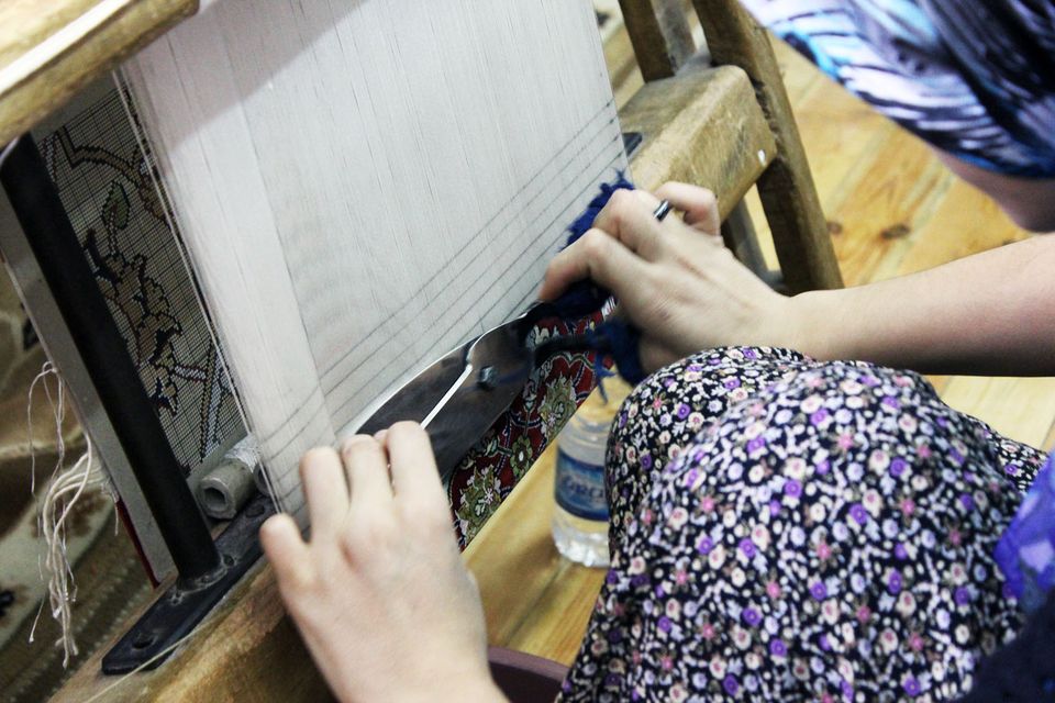 Turkish carpet weaving