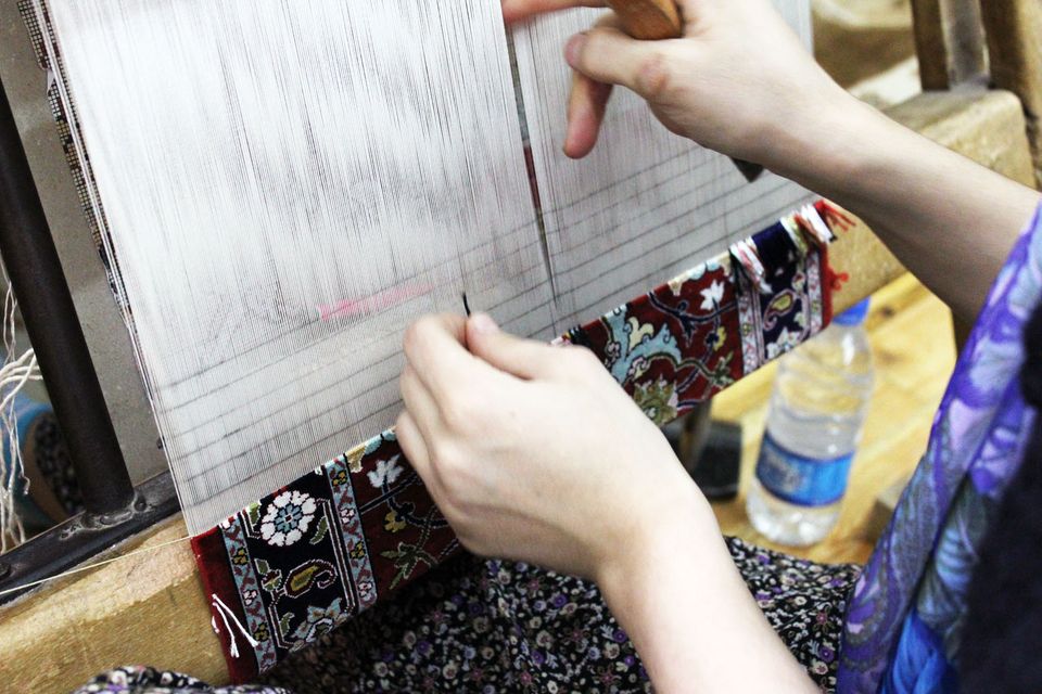 Turkish carpet weaving