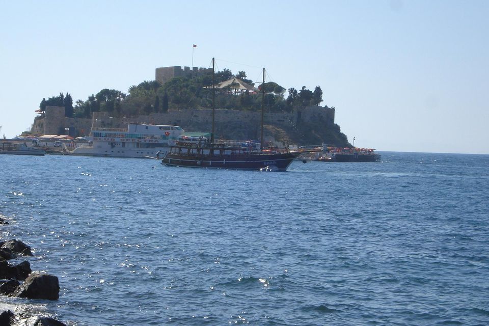 Pigeon Island and its Byzantine castle, Kusadasi