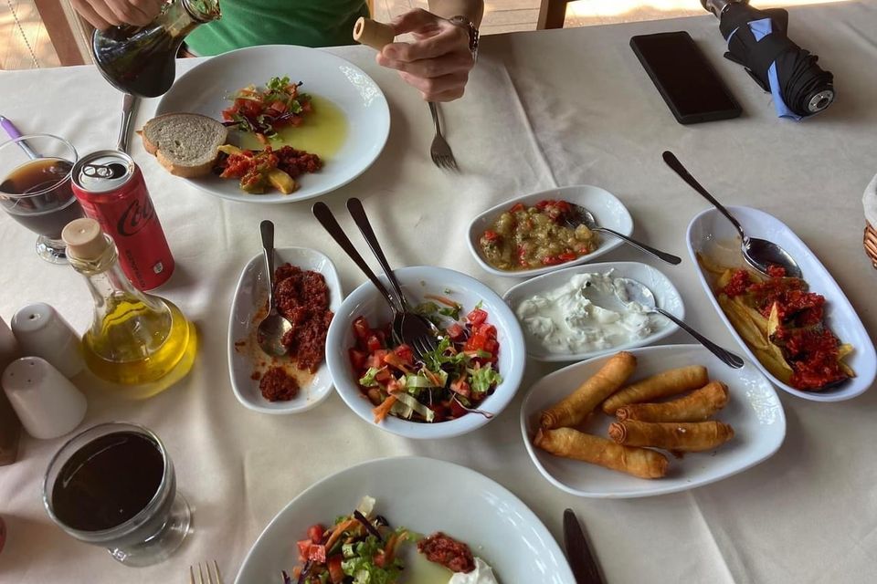 Turkish meze lunch